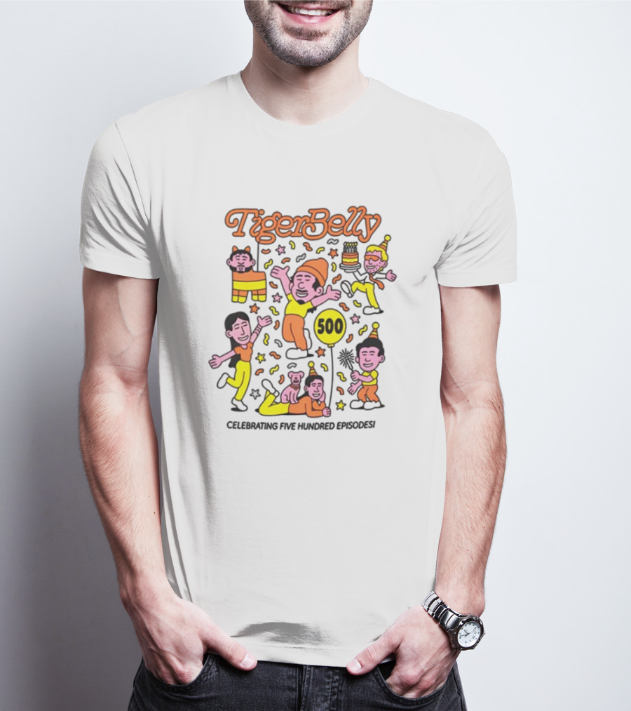 TigerBelly Celebrating 500 Episodes T-Shirt