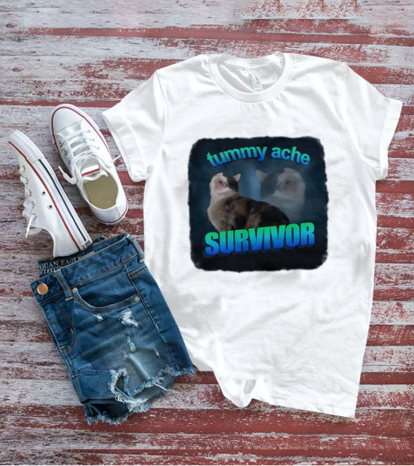 Tummy Ache Survivor Cat T-Shirt