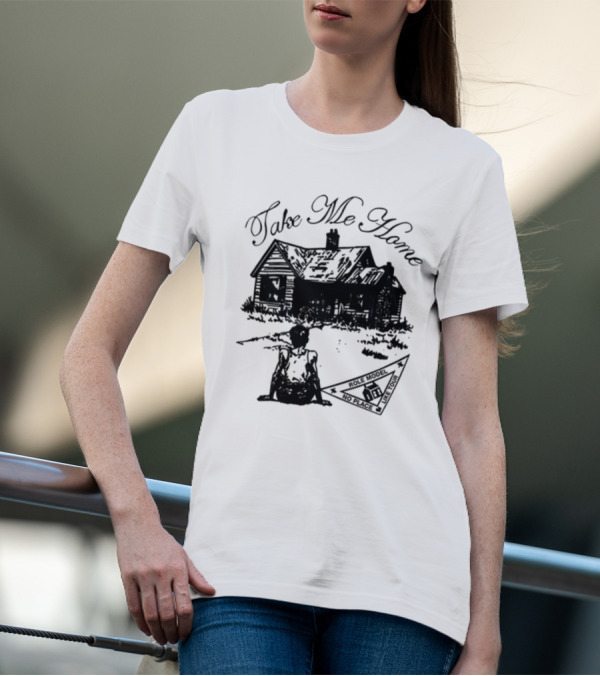 Take Me Home Country Roads Camping Adventure Scene T-Shirt