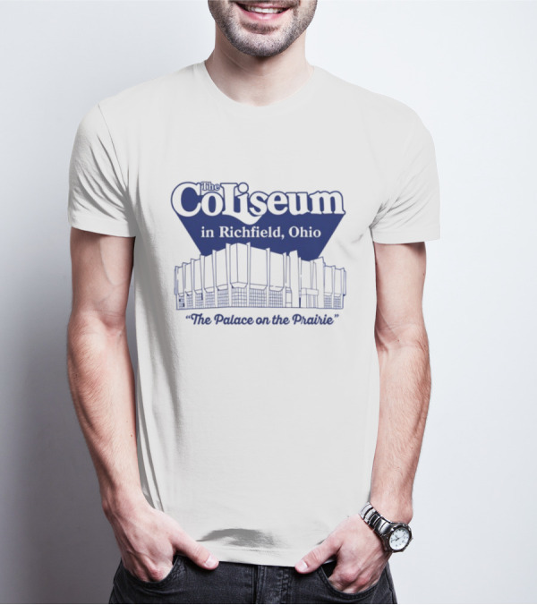 The Coliseum In Richfield Ohio Palace On The Prairie Outline T-Shirt