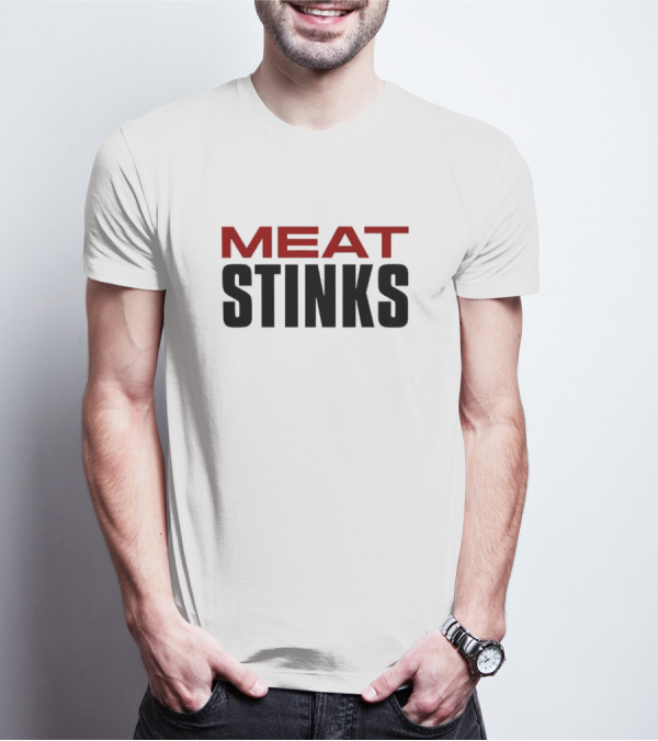 The Conners Darlene Conner Meat Stinks Bold Red Lettering T-Shirt