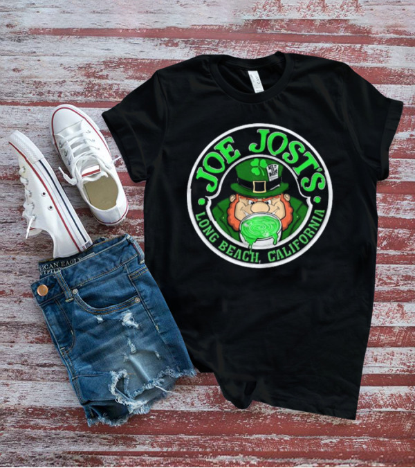 Joe Jost's Long Beach California Leprechaun Beer Circle T-Shirt