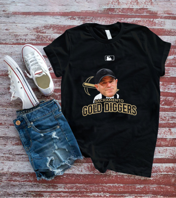 Sacramento Gold Diggers John Fisher MiLB Primary Alternate Baseball T-Shirt