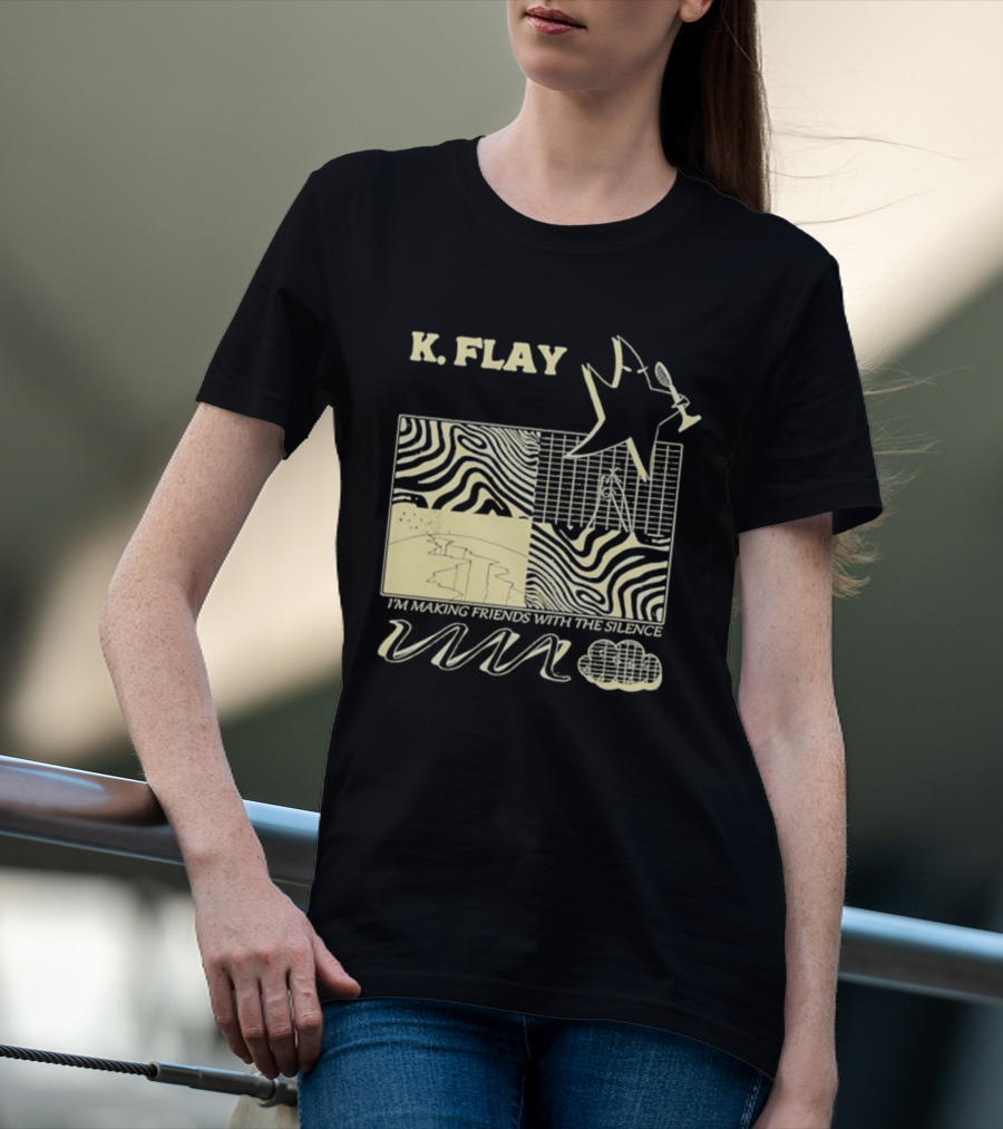 K.Flay I’m Making Friends With Silence Star Pattern 2025 Tour T-Shirt