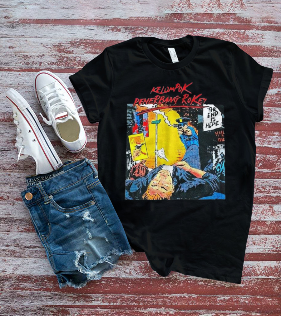 Kelompok Penerbang Roket The End Is Here Mati Muda Comic Style T-Shirt