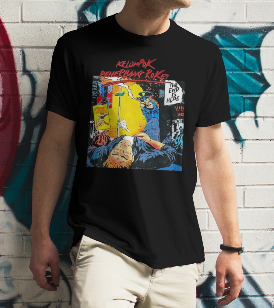 Kelompok Penerbang Roket The End Is Here Mati Muda Comic Style T-Shirt