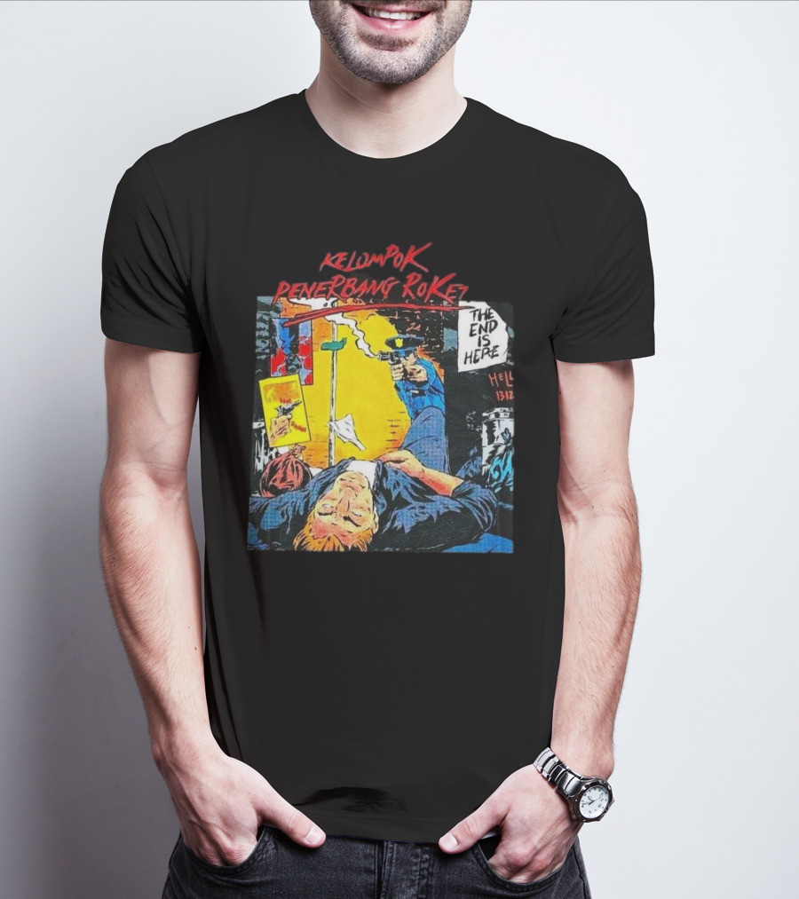 Kelompok Penerbang Roket The End Is Here Mati Muda Comic Style T-Shirt
