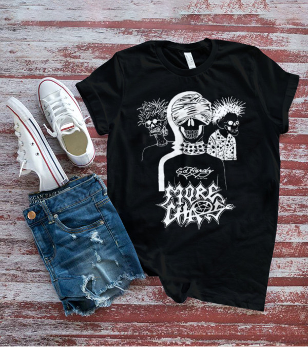 Ken Carson Ed Hardy More Chaos Friends Skulls Retro Punk Style T-Shirt
