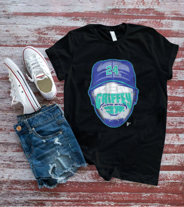 Ken Griffey Jr. 24 Seattle Mariners Vintage Silhouette T-Shirt