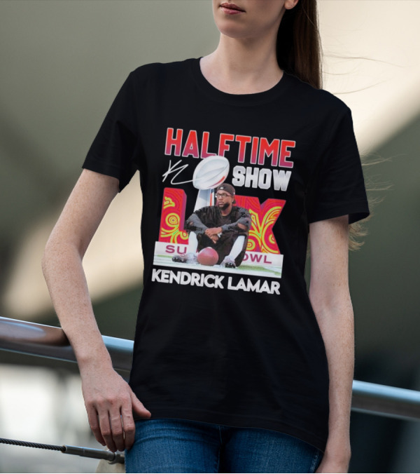 Kendrick Lamar Halftime Show Super Bowl LIX Football T-Shirt