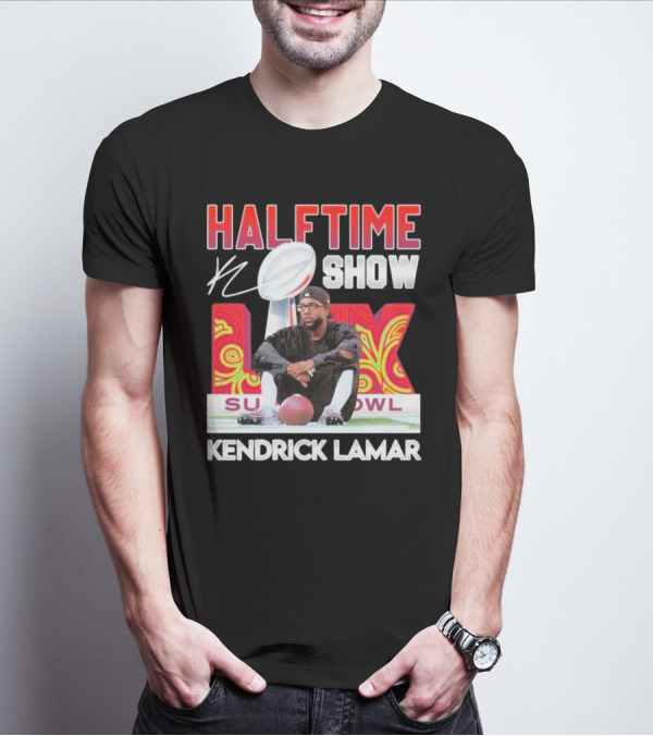 Kendrick Lamar Halftime Show Super Bowl LIX Football T-Shirt