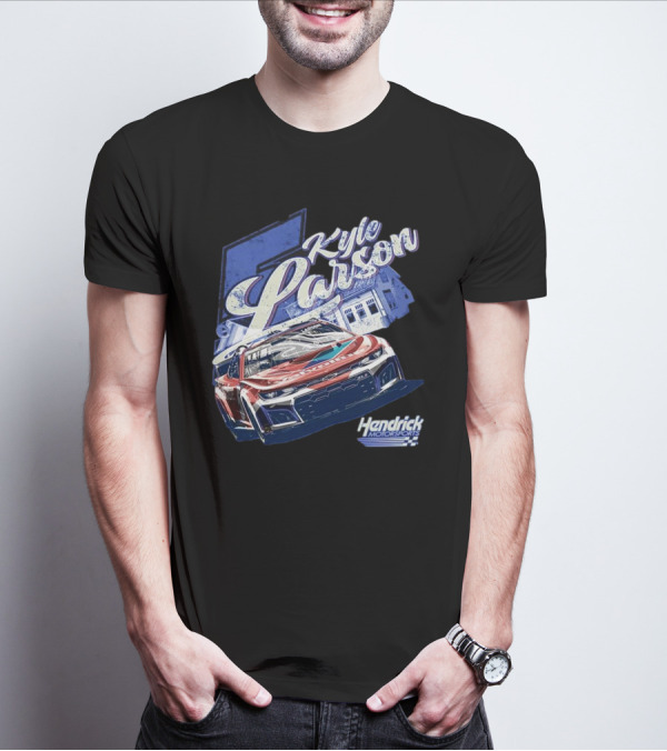 Kyle Larson Hendrick Motorsports Valvoline Racing Car T-Shirt