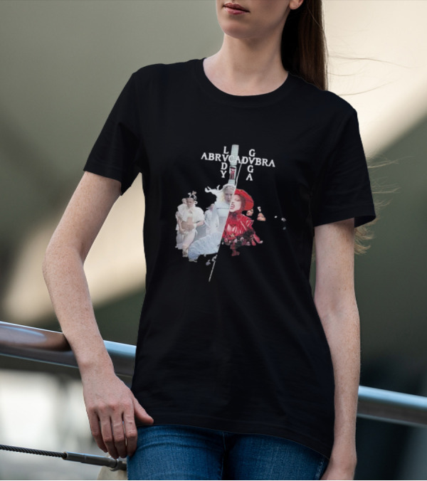 Lady Gaga Abracadabra Collage Fashion Art Style T-Shirt
