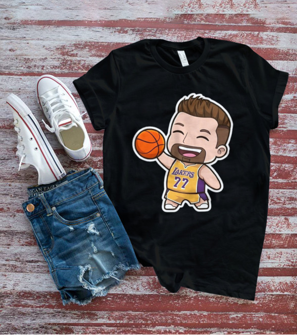 Luka Doncic Lakers 77 Chibi Cartoon Basketball T-Shirt