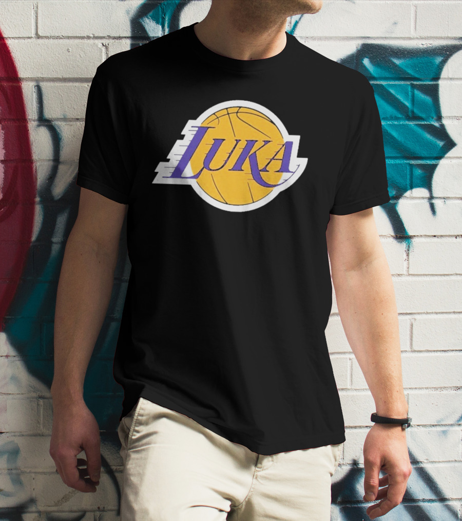 Luka Los Angeles Showtime Basketball-Inspired T-Shirt