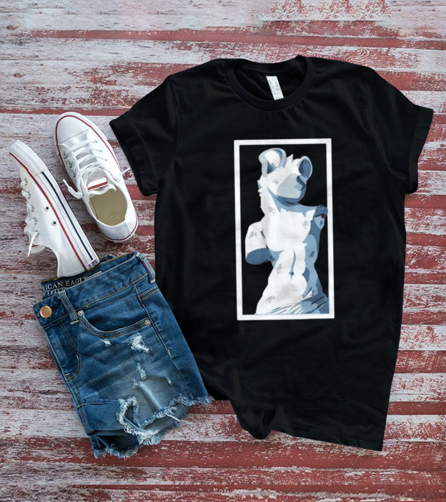 Mangoyena God's Chosen Hyena Statue Style T-Shirt
