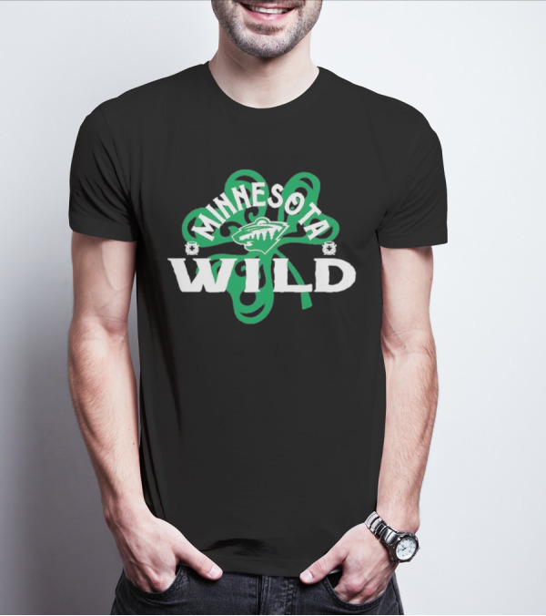 Minnesota Wild St. Patrick’s Day Shamrock T-Shirt