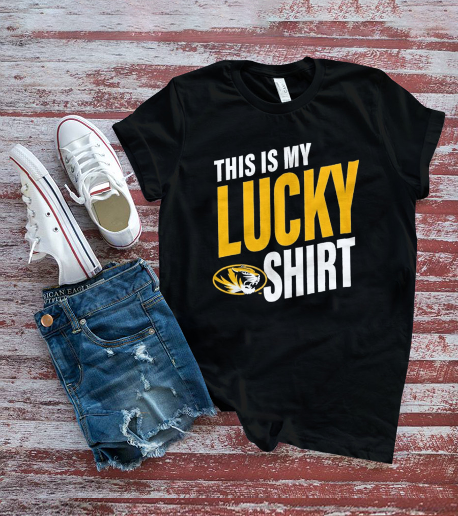 Missouri Tigers This Is My Lucky Mizzou Football T-Shirt