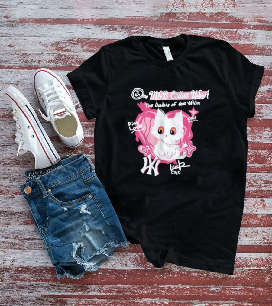 MLB Cotton USA The Doubts Of Our Values Lucky Cat T-Shirt