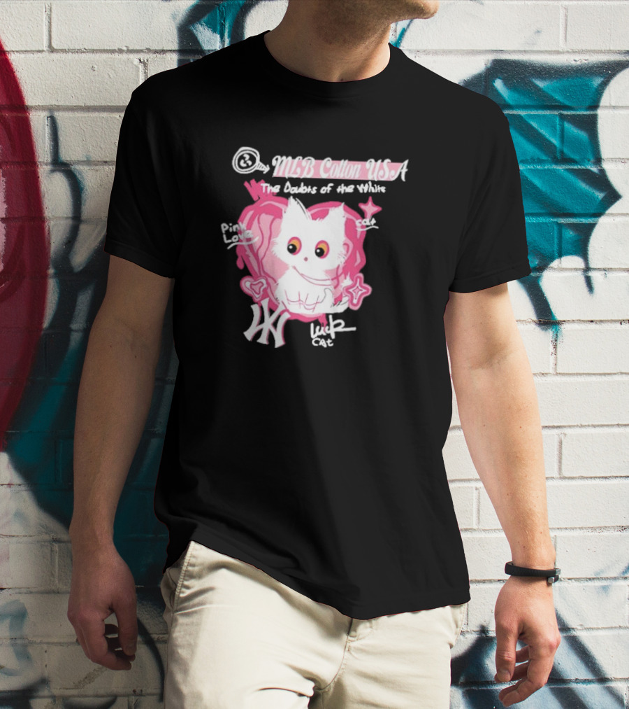 MLB Cotton USA The Doubts Of Our Values Lucky Cat T-Shirt