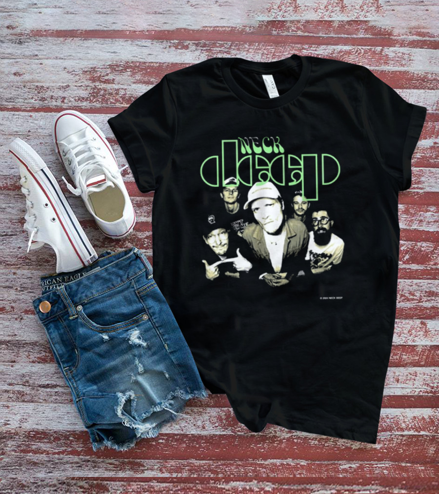 Neck Deep Band Perception Album Cover Group Photo T-Shirt