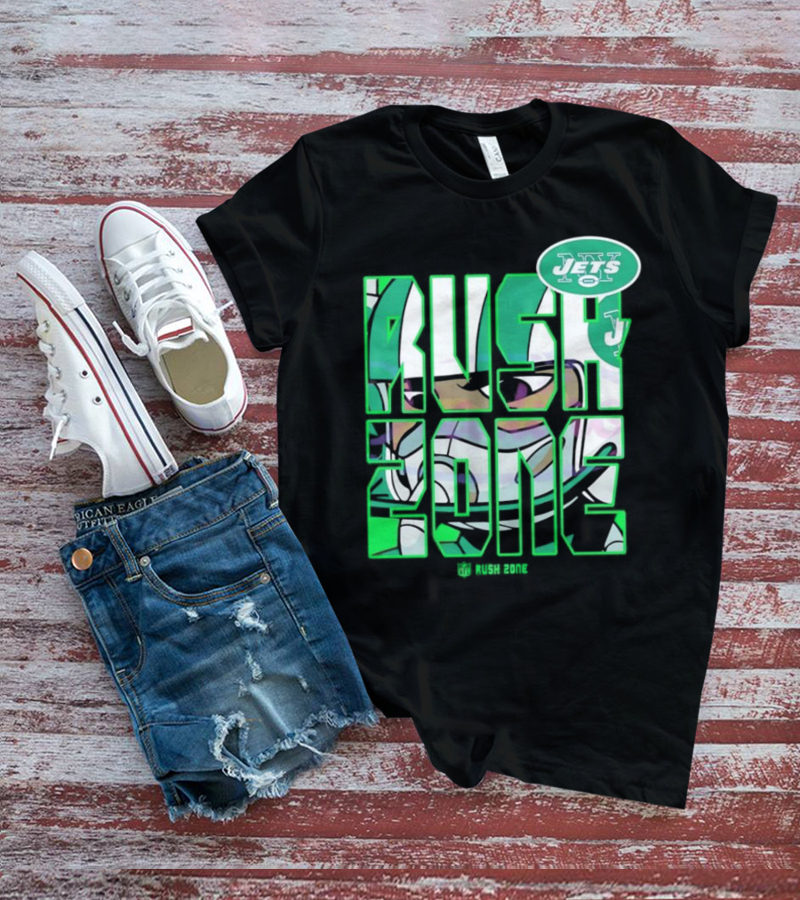 New York Jets NFL Rush Zone Cartoon Football Jets T-Shirt