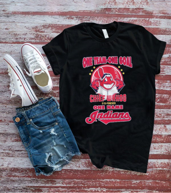 Chief Wahoo One Team-One Goal One Name Indians 1915-Forever T-Shirt