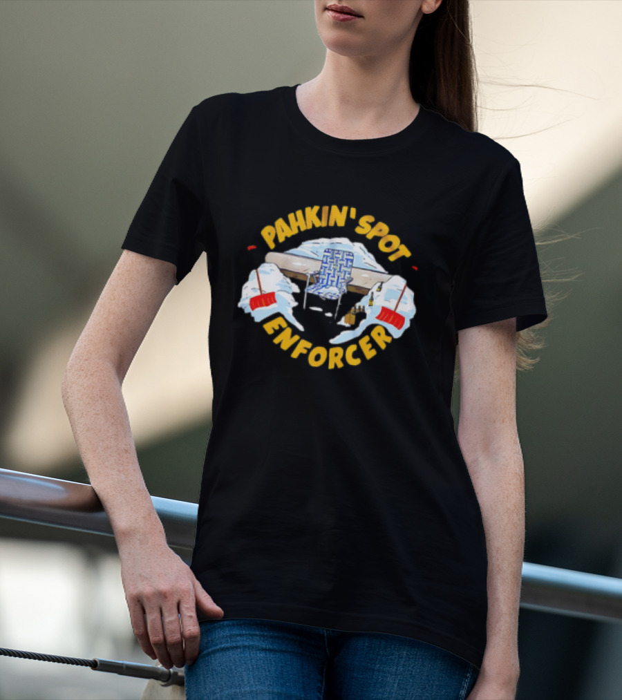 Pahkin’ Spot Enforcer Hockey Ice Rink Shovels T-Shirt