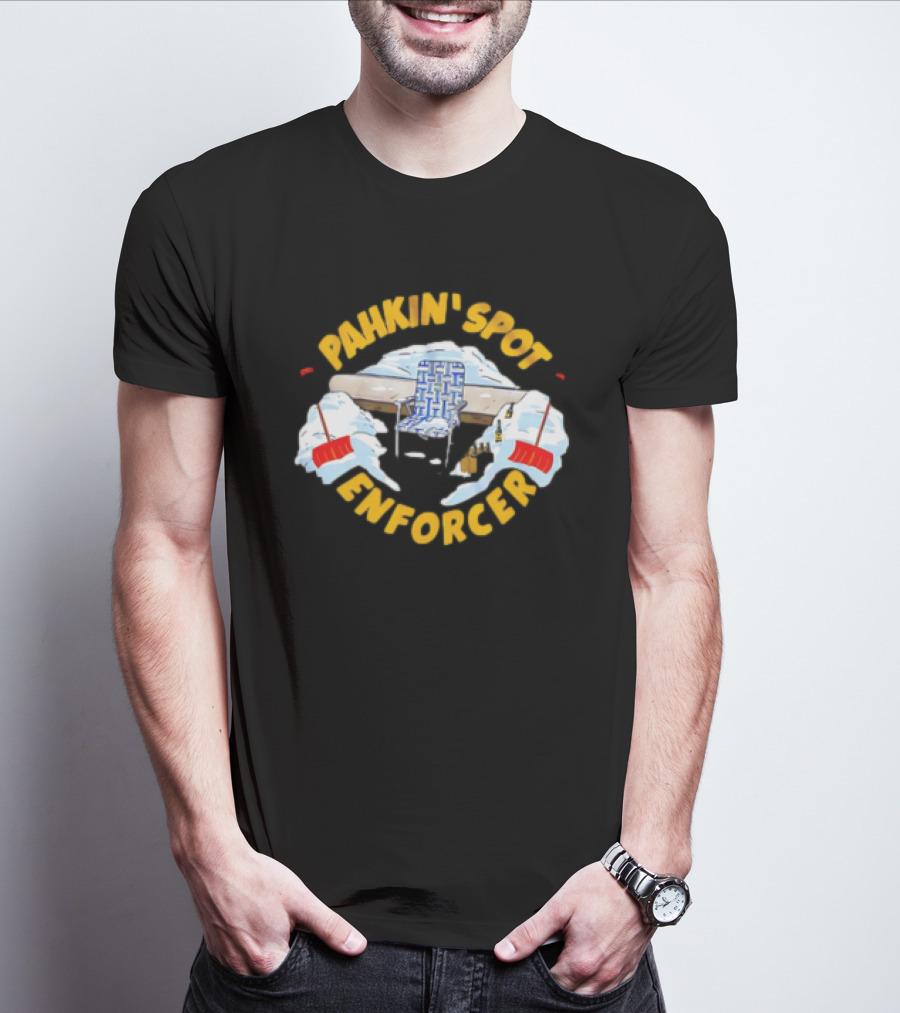 Pahkin’ Spot Enforcer Hockey Ice Rink Shovels T-Shirt