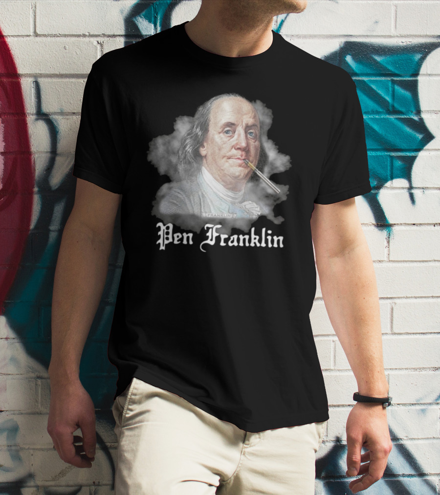Pen Franklin 2025 Historical Parody Theme T-Shirt