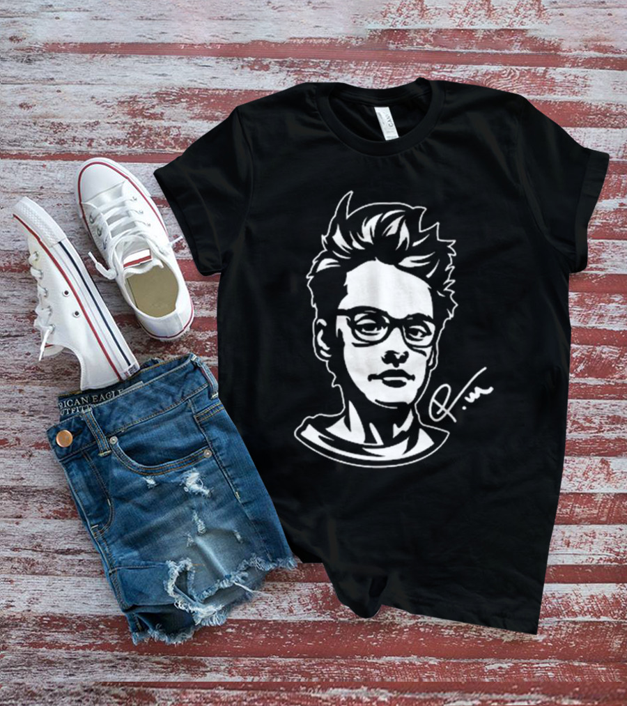 Petteri Mäkiranta Signature Illustration With Glasses And Spiky Hair T-Shirt
