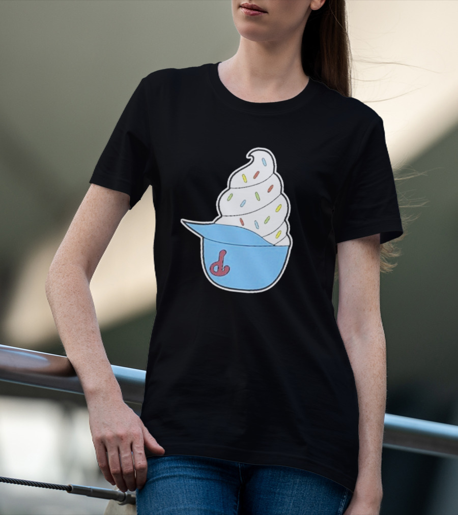 Philadelphia Phillies Ice Cream Helmet With Sprinkles T-Shirt