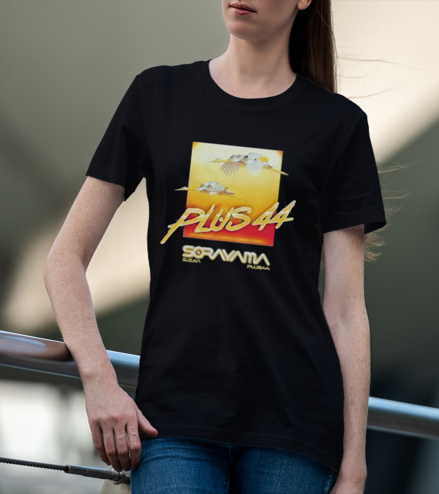Plus 44 Sorayama Sunset With Cranes T-Shirt