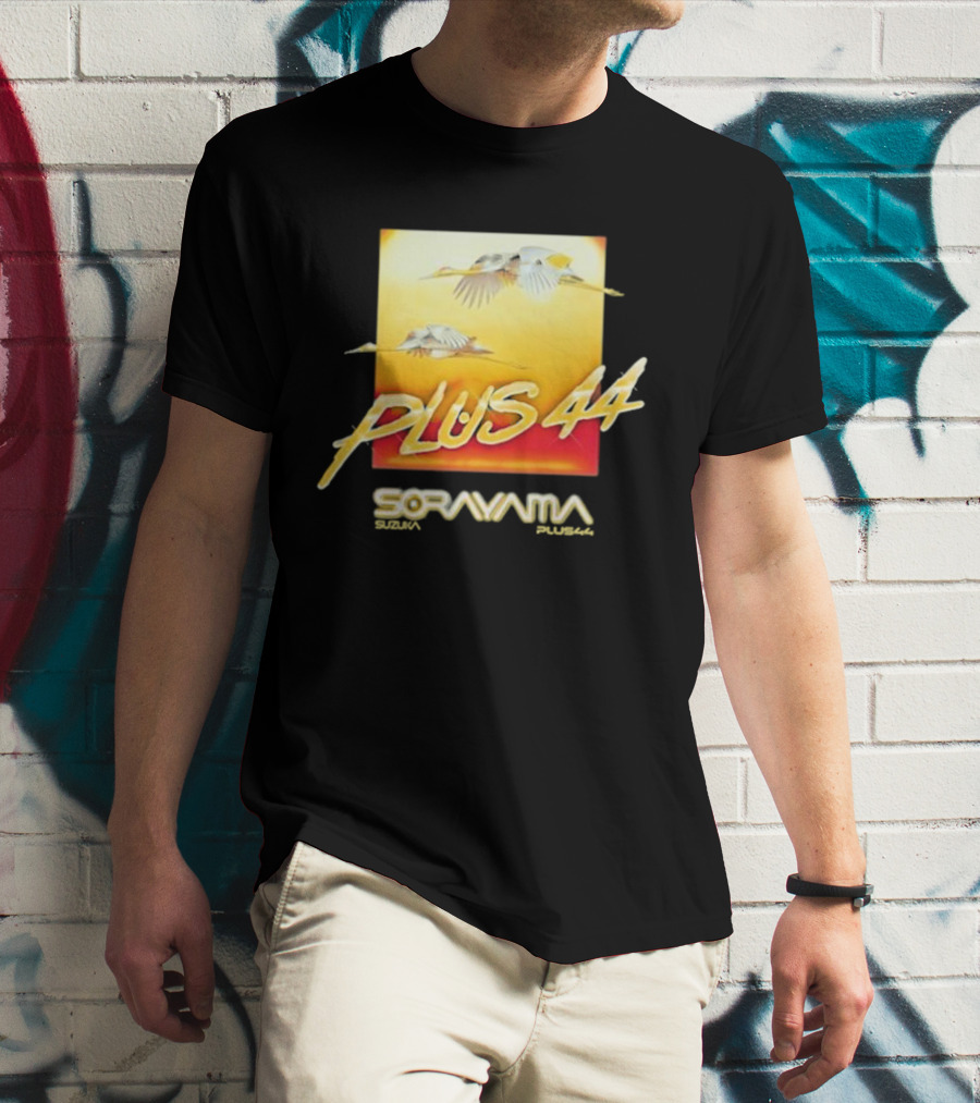 Plus 44 Sorayama Sunset With Cranes T-Shirt