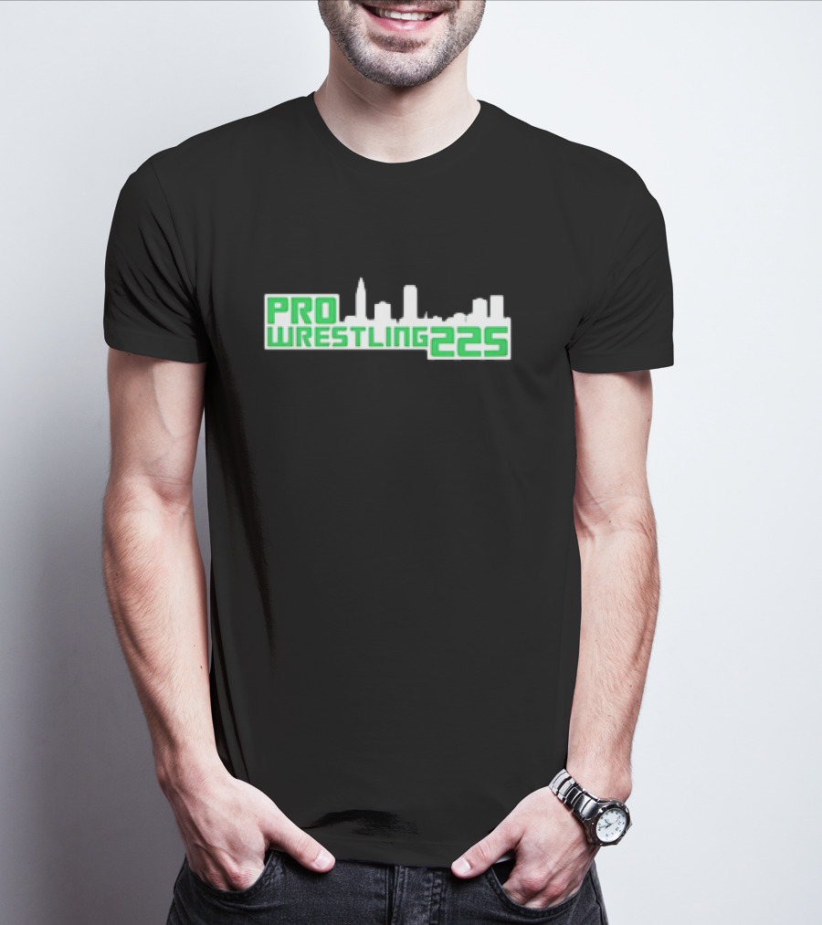 Pro Wrestling 225 Skyline Design T-Shirt