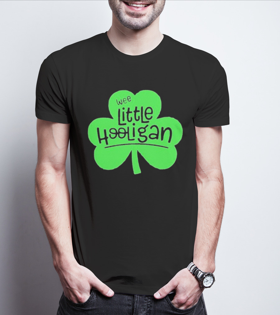 Wee Little Hooligan St Patricks Day Shamrock T-Shirt