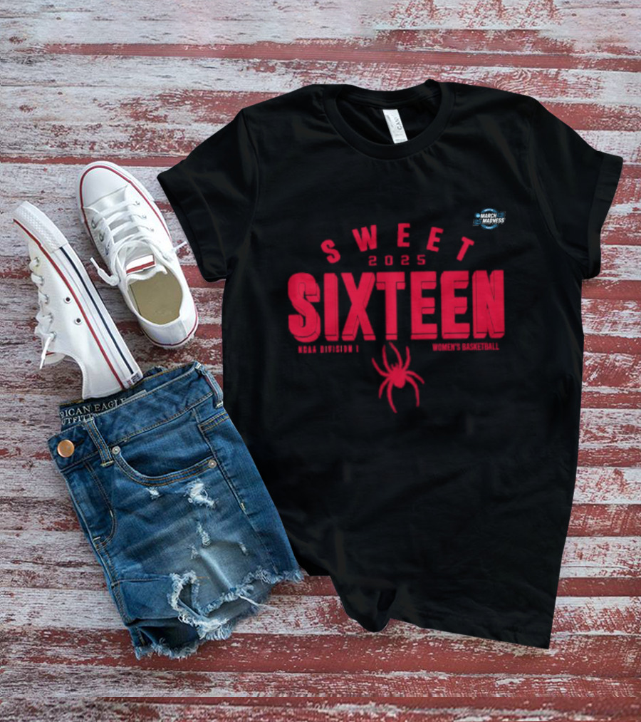 Richmond Spiders Sweet Sixteen 2025 NCAA Women’s Basketball Tournament March Madness T-Shirt