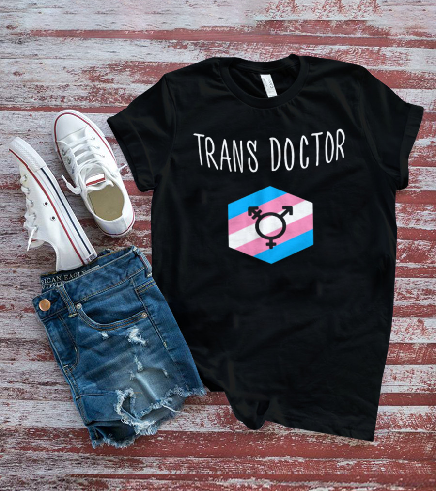Trans Doctor Pride Symbol Hexagon T-Shirt