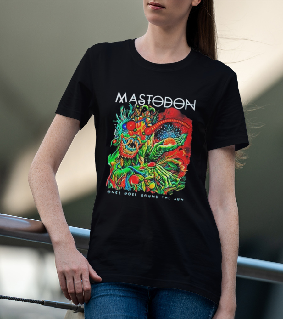 Mastodon Once More Round The Sun Psychedelic Artwork T-Shirt
