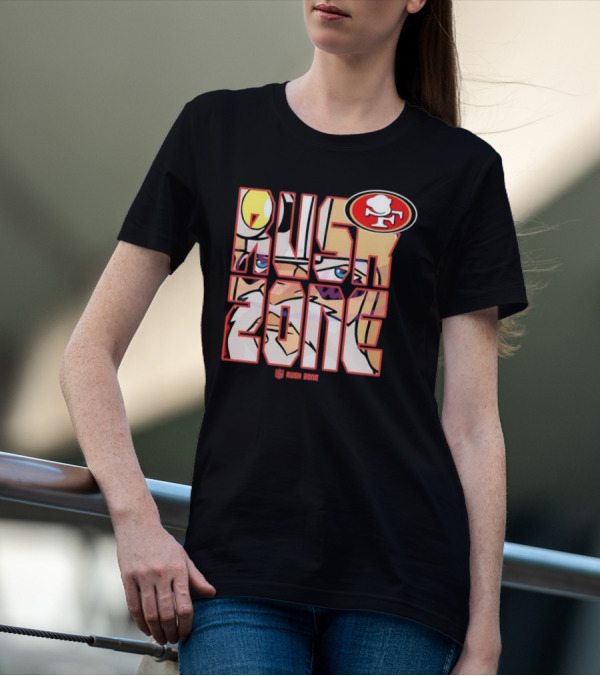 San Francisco 49ers NFL Rush Zone Cartoon Football T-Shirt