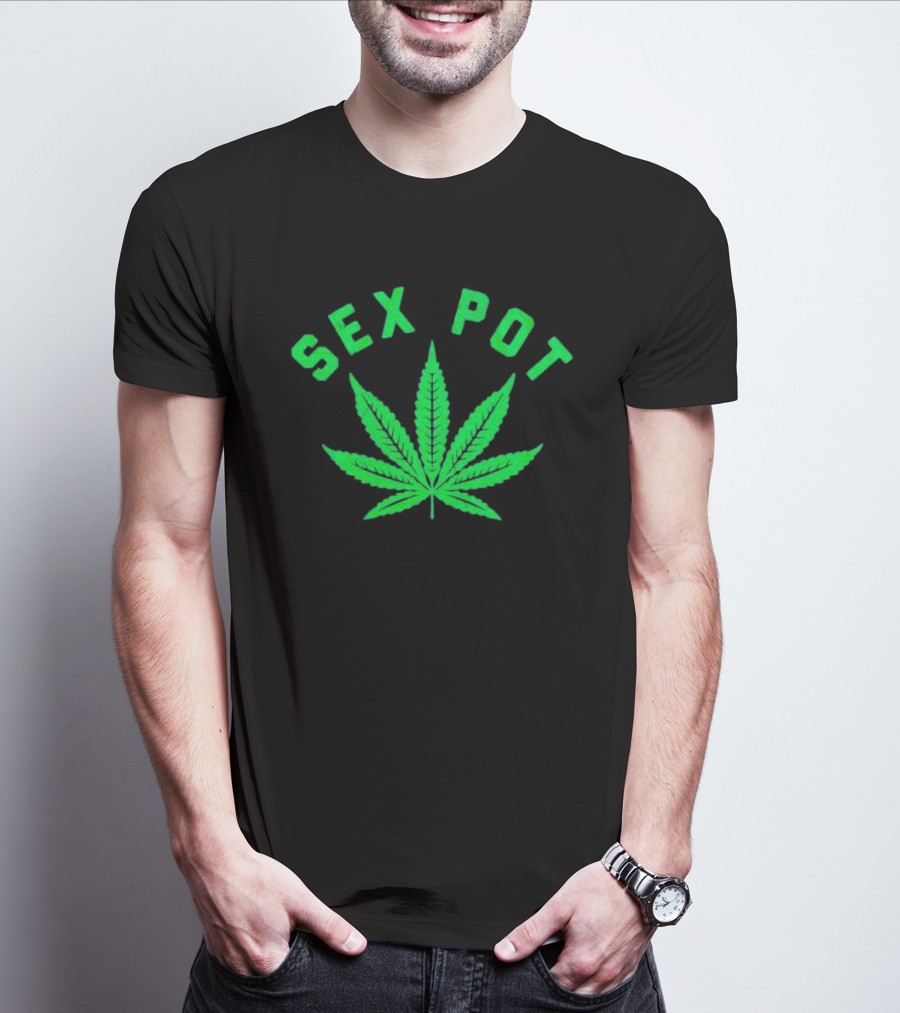 SEX POT Marijuana Leaf T-Shirt
