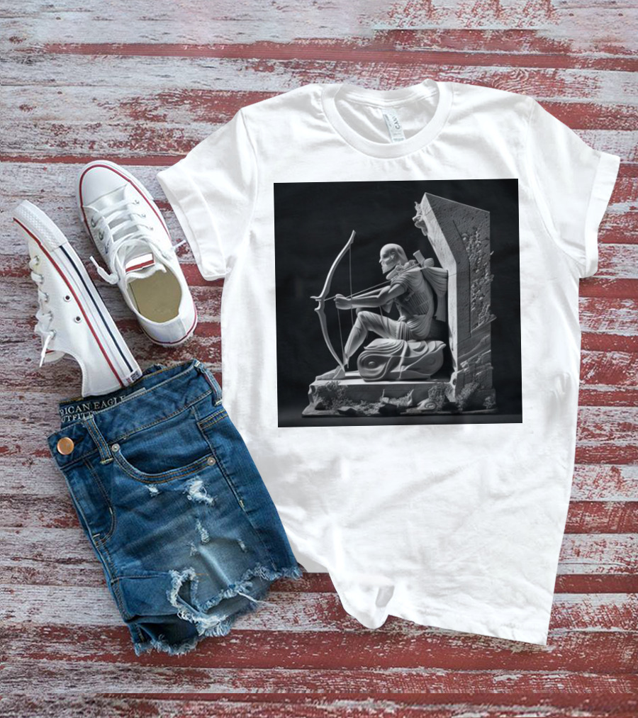 Ong Gia 3 Copy Old Man Archer Statue T-Shirt