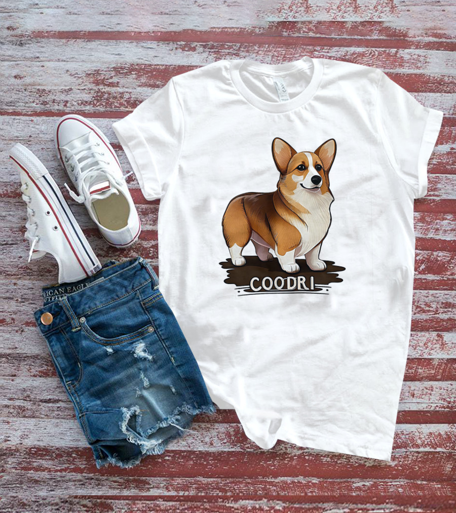 Coodrl Corgi Coodri Cute Dog T-Shirt