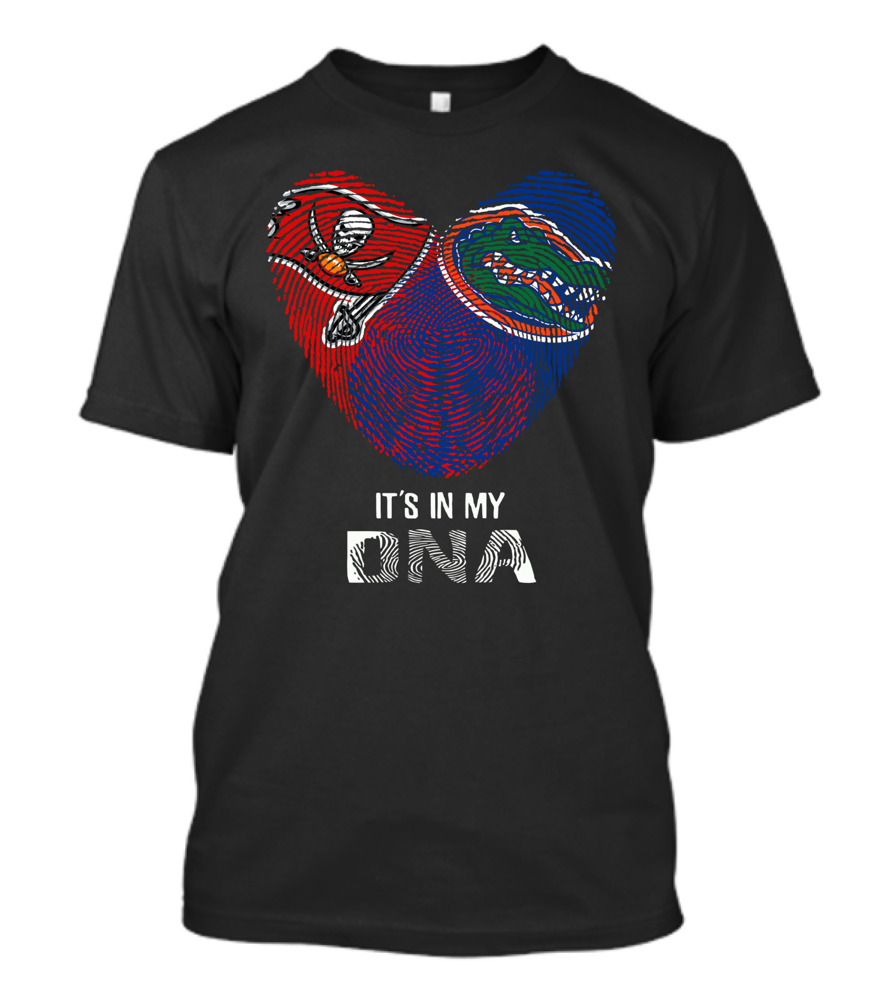 Buccaneers Gators Heart It's In My DNA T-Shirt