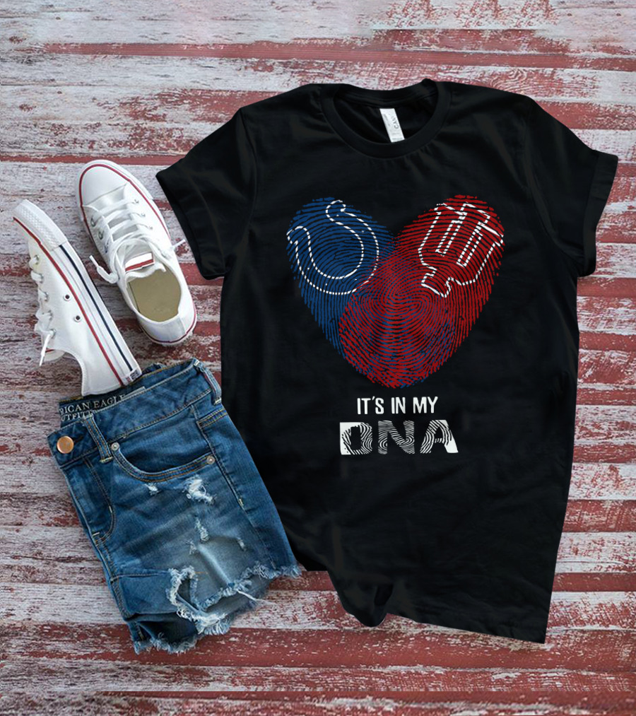 Colts Hoosiers It's In My Dna Football Basketball Indiana Pride T-Shirt