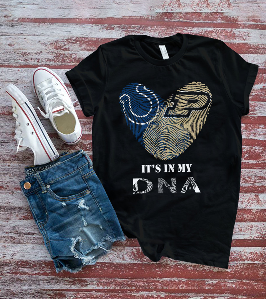 Colts Purdue Heart It's In My DNA T-Shirt