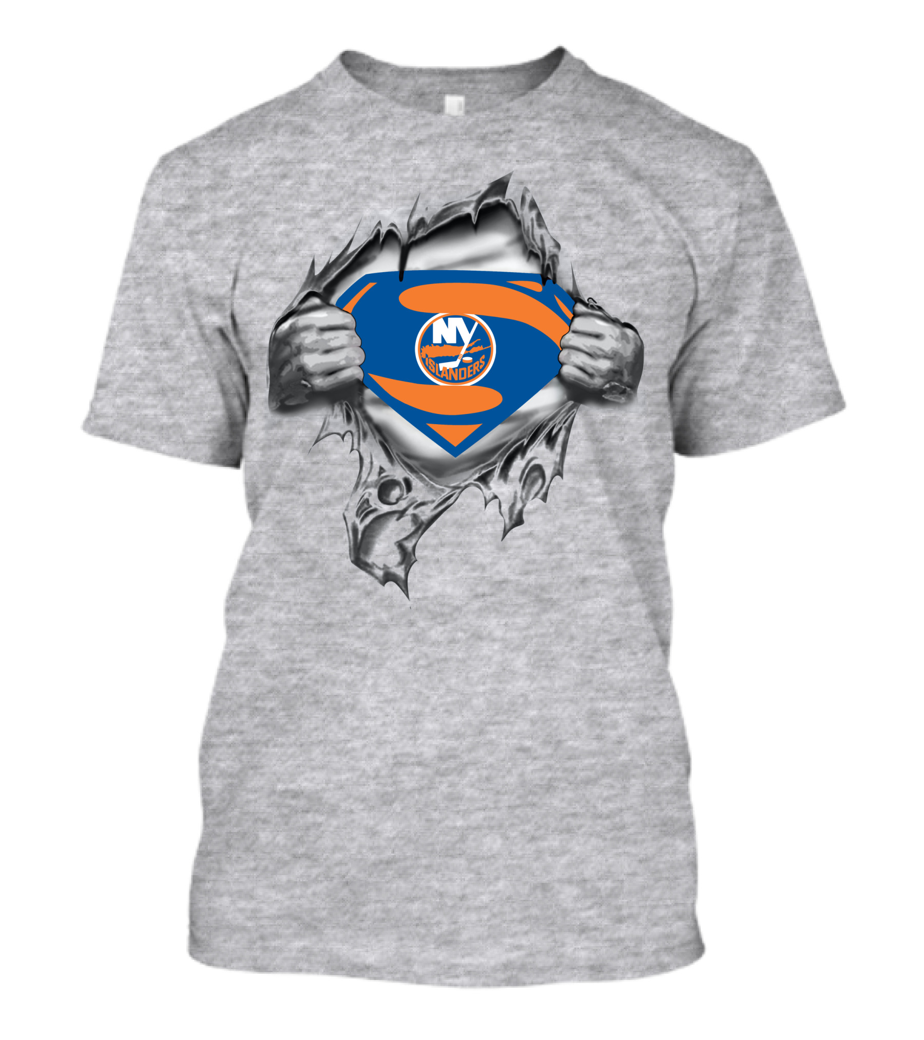 New York Islanders Superman Logo Emblem T-Shirt