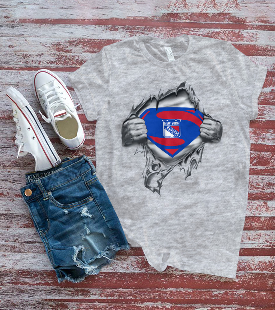 New York Rangers Superman Logo Mashup T-Shirt
