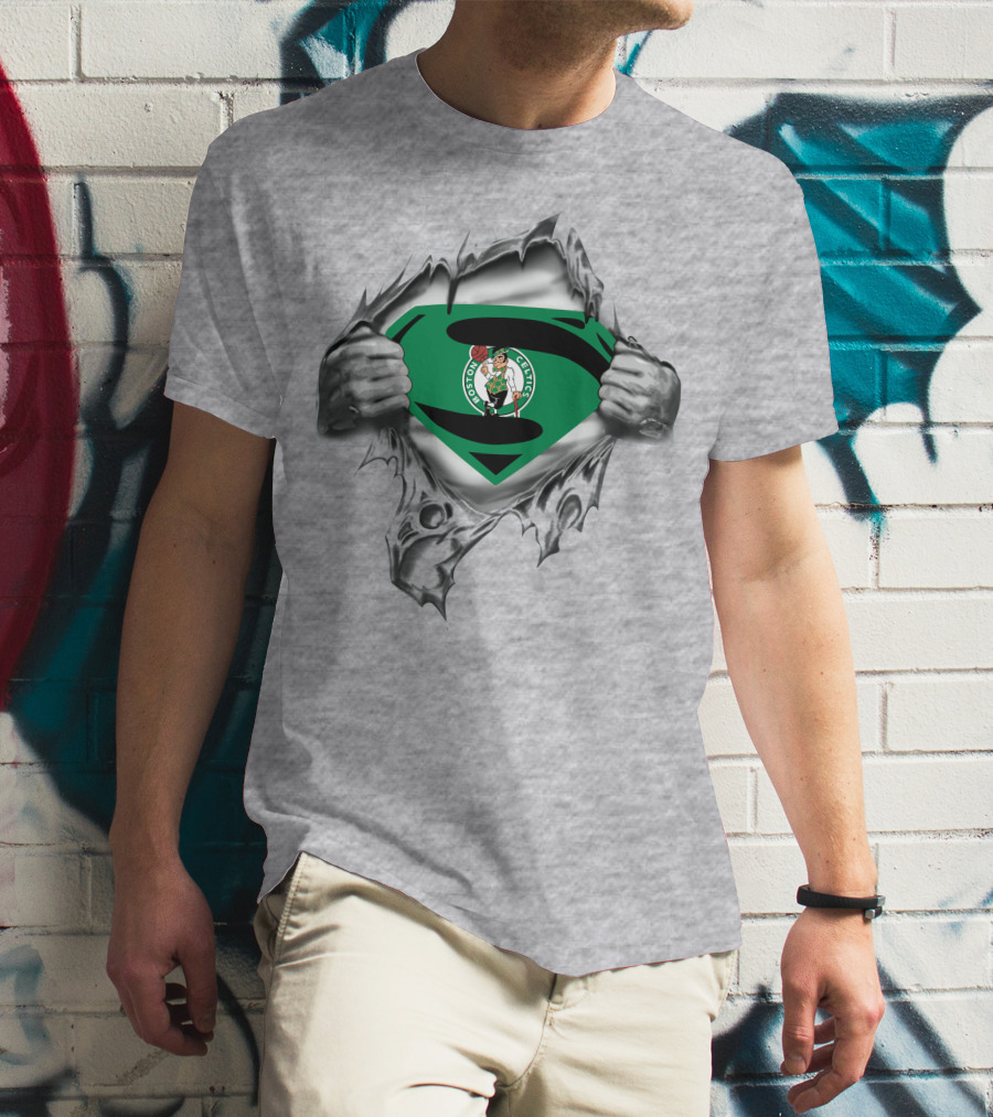 Boston Celtics Superman Logo Breakout T-Shirt