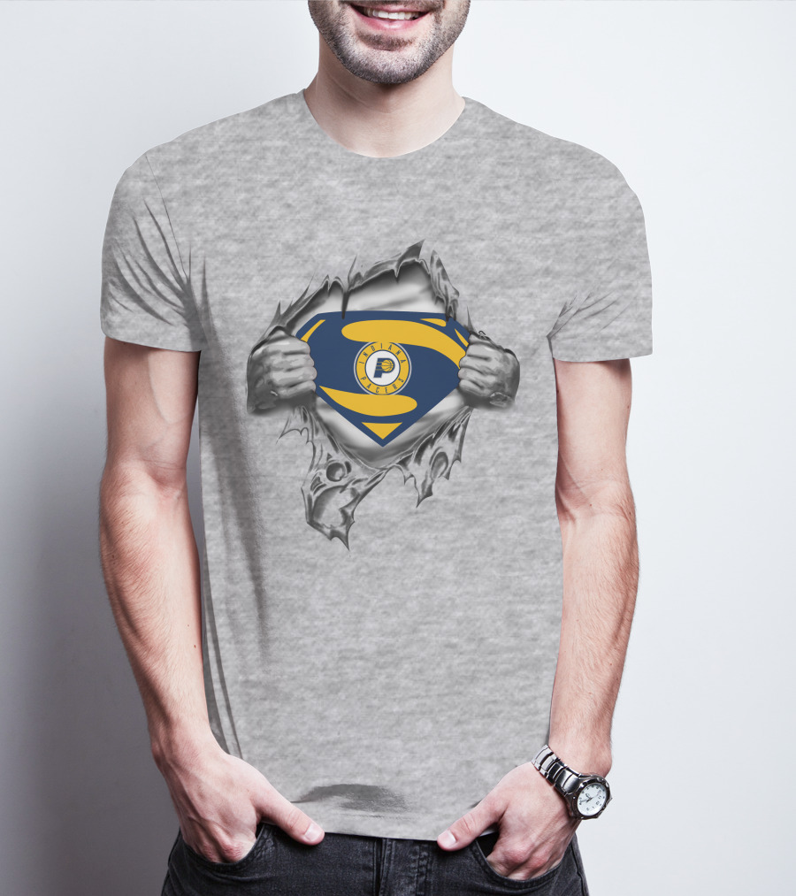 Indiana Pacers Superman Logo Tear T-Shirt